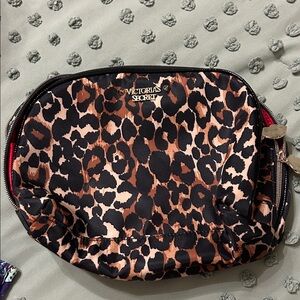 Victoria's Secret Black and Brown Leopard Print Bag
